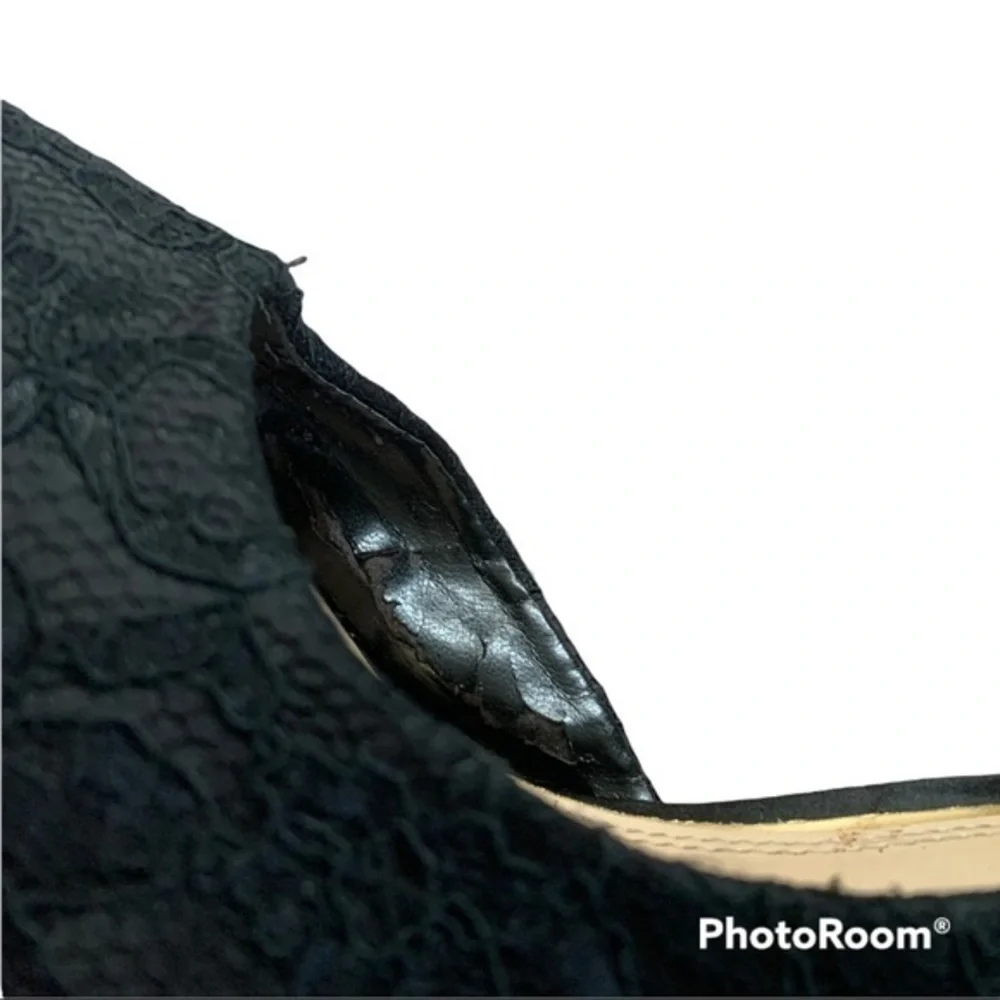 BCBG Black Lace Pump Shoes